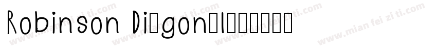 Robinson Diagonal字体转换